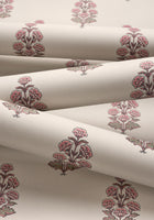 T10523 Audrey Blush Boxwood Wallpaper by Thibaut