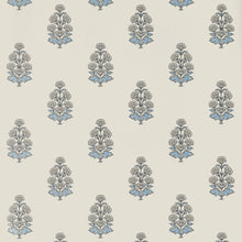 T10524 Audrey Spa Blue Boxwood Wallpaper by Thibaut