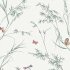 T10527 Virginia Soft Green Boxwood Wallpaper by Thibaut