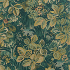T10530 Night Garden Peacock Boxwood Wallpaper by Thibaut