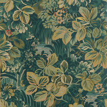 T10530 Night Garden Peacock Boxwood Wallpaper by Thibaut