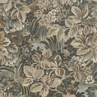 T10532 Night Garden Brown Boxwood Wallpaper by Thibaut