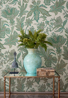 T10544 Breckenridge Sage Boxwood Wallpaper by Thibaut