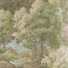 T10546 Woodland Clearing Green Boxwood Wallpaper by Thibaut