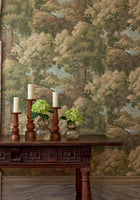 T10546 Woodland Clearing Green Boxwood Wallpaper by Thibaut