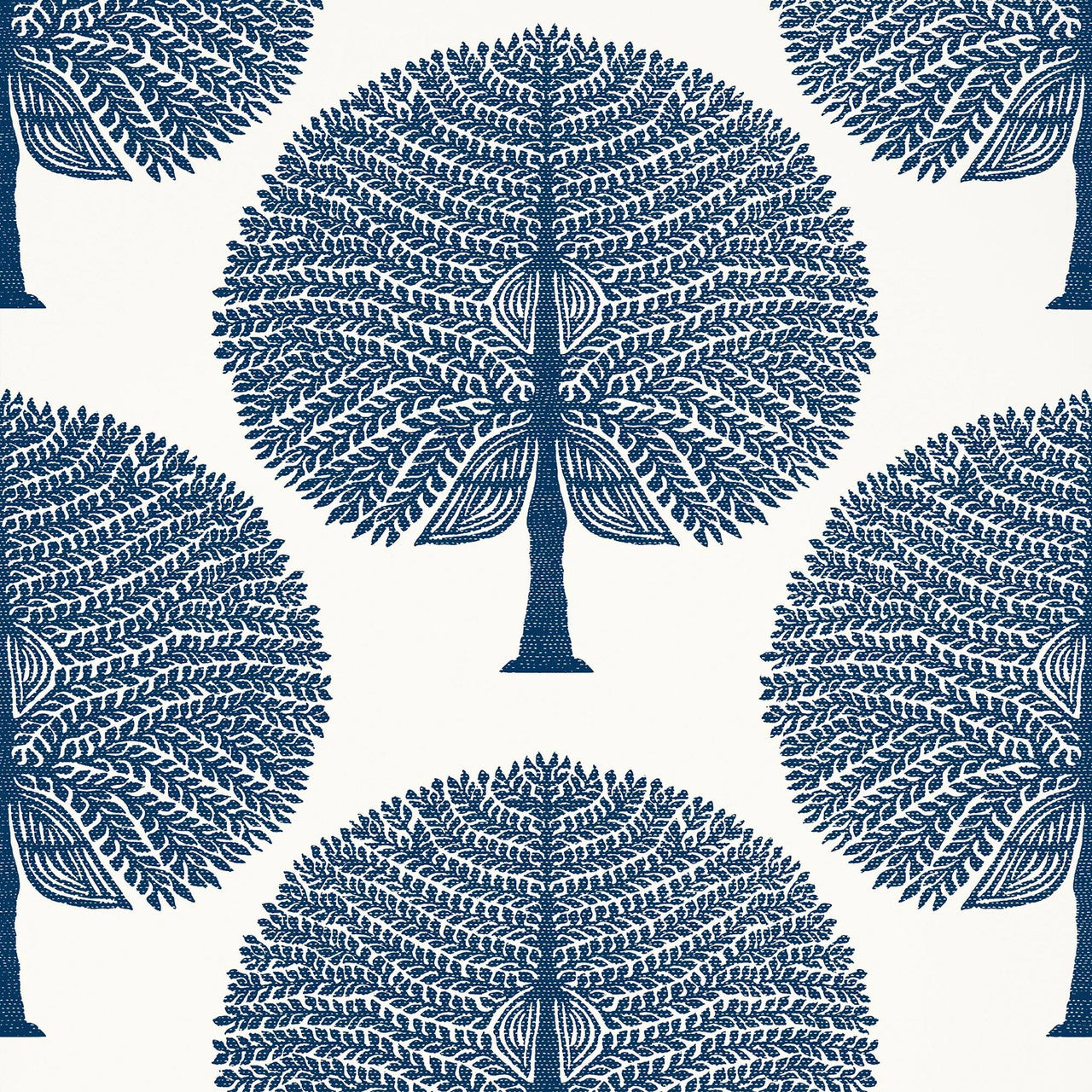 T10603 Mulberry Tree Ceylon Navy Wallpaper by Thibaut