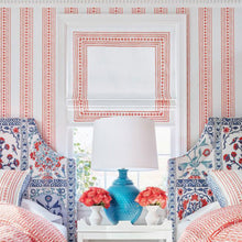T10606 New Haven Stripe Ceylon Coral Wallpaper by Thibaut