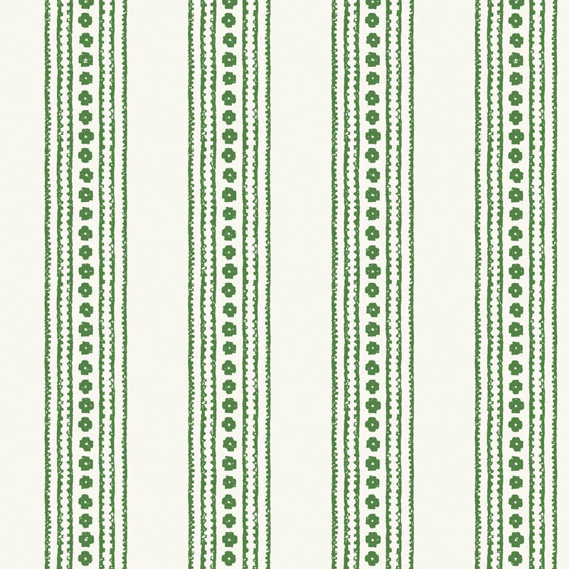 T10607 New Haven Stripe Ceylon Green Wallpaper by Thibaut