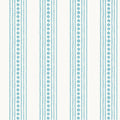 New Haven Stripe Ceylon Turquoise Wallpaper by Thibaut