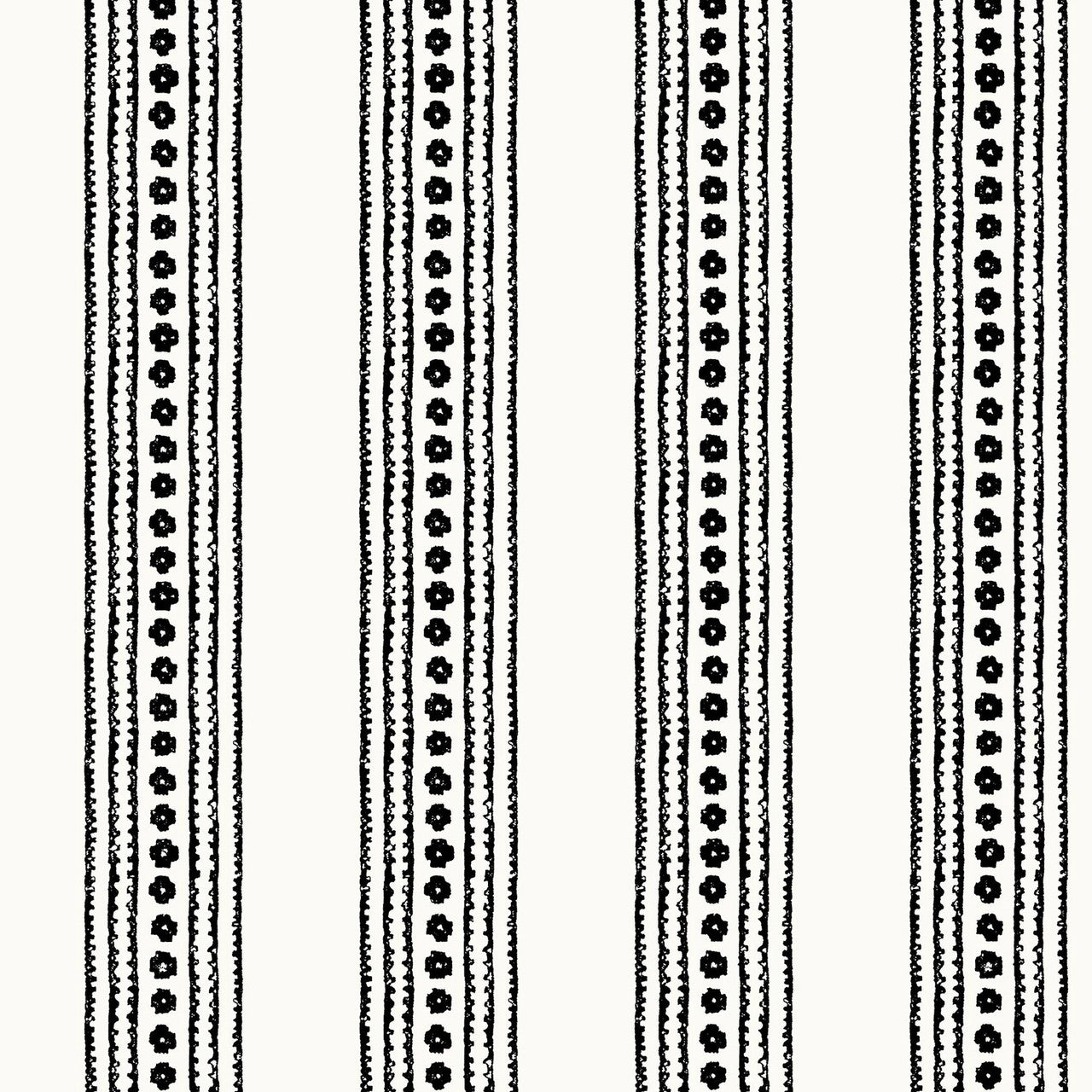T10611 New Haven Stripe Ceylon Black Wallpaper by Thibaut