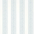 New Haven Stripe Ceylon Spa Blue Wallpaper by Thibaut