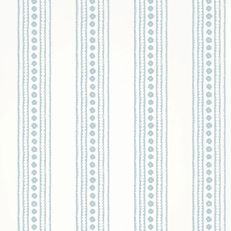T10612 New Haven Stripe Ceylon Spa Blue Wallpaper by Thibaut