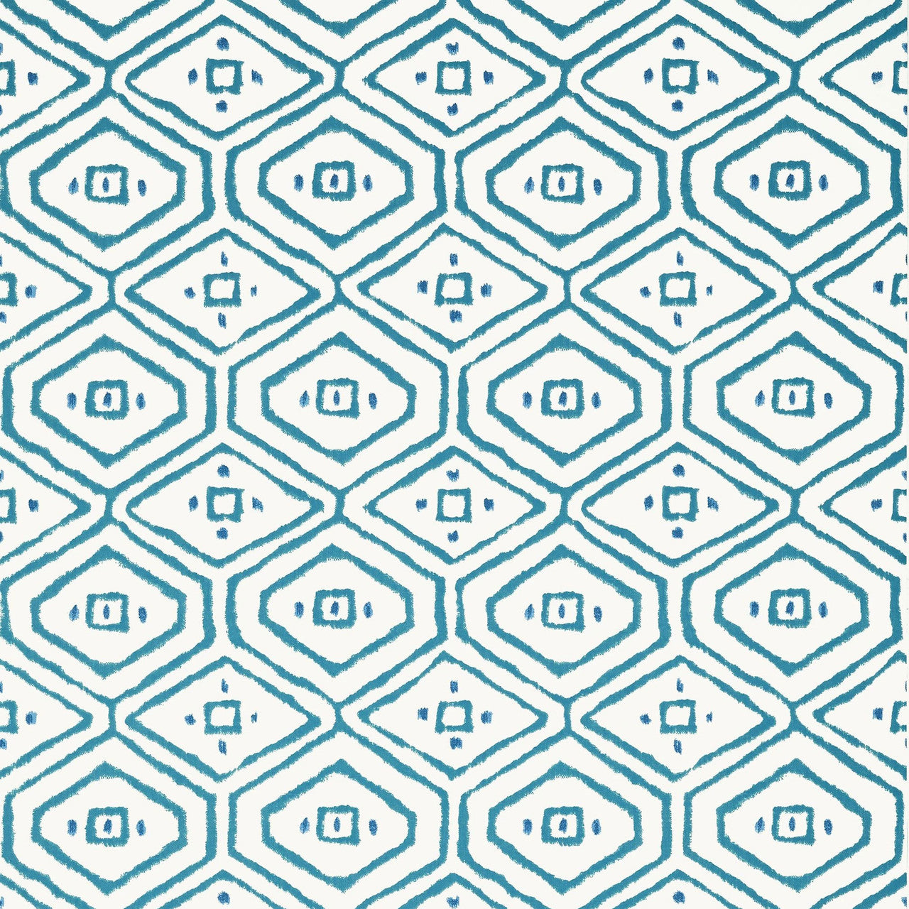 T10618 Pass A Grille Ceylon Turquoise Wallpaper by Thibaut