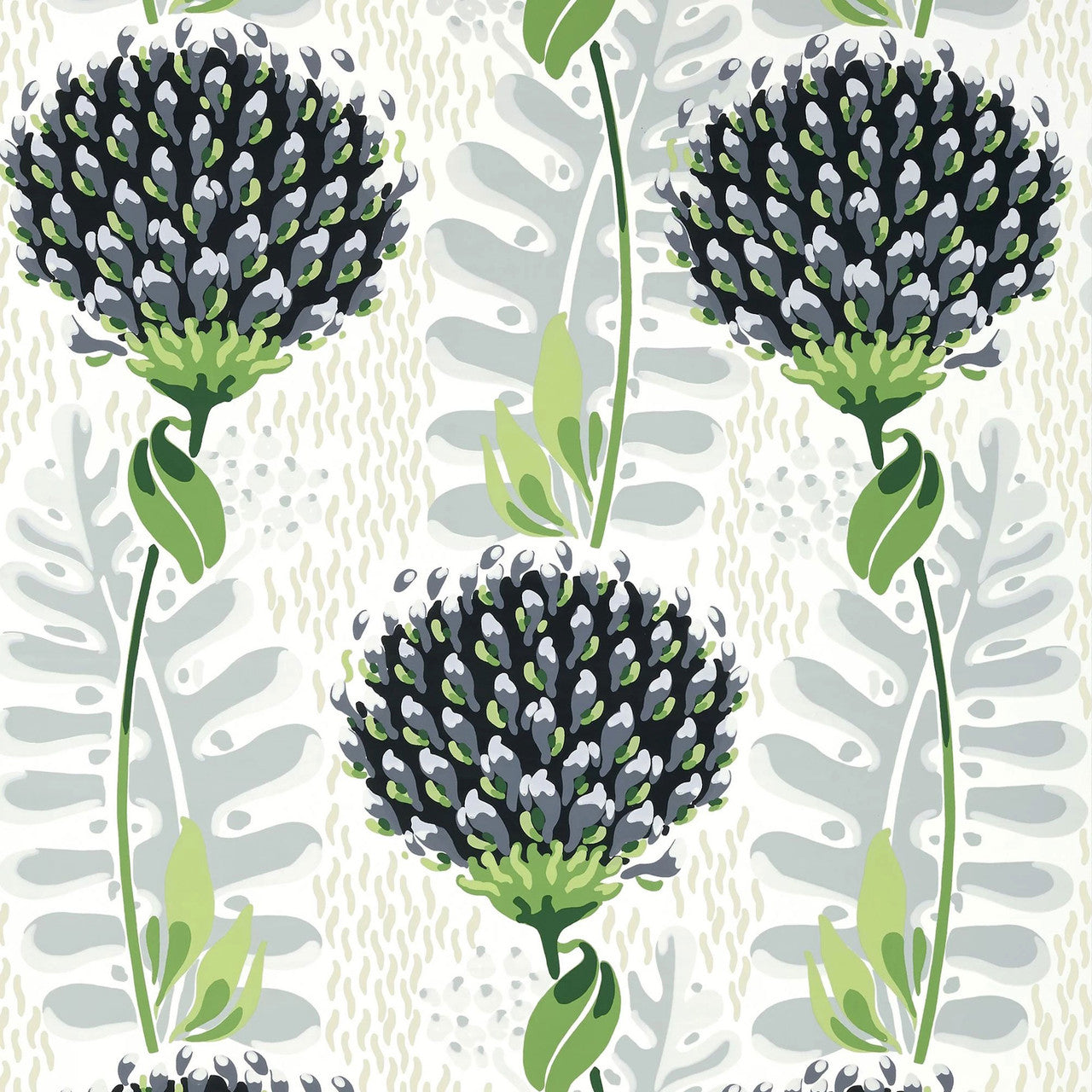 T10648 Tiverton Ceylon Black Wallpaper by Thibaut