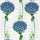 Tiverton Ceylon Blue and Green Wallpaper by Thibaut