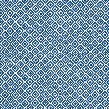 T10658 Indian Diamond Ceylon Blue and Turquoise Wallpaper by Thibaut