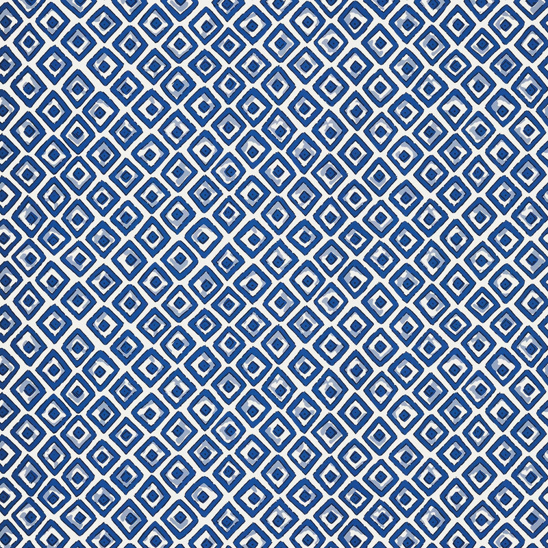 T10660 Indian Diamond Ceylon Blue Wallpaper by Thibaut