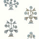 Indian Flower Ceylon Spa Blue Wallpaper by Thibaut
