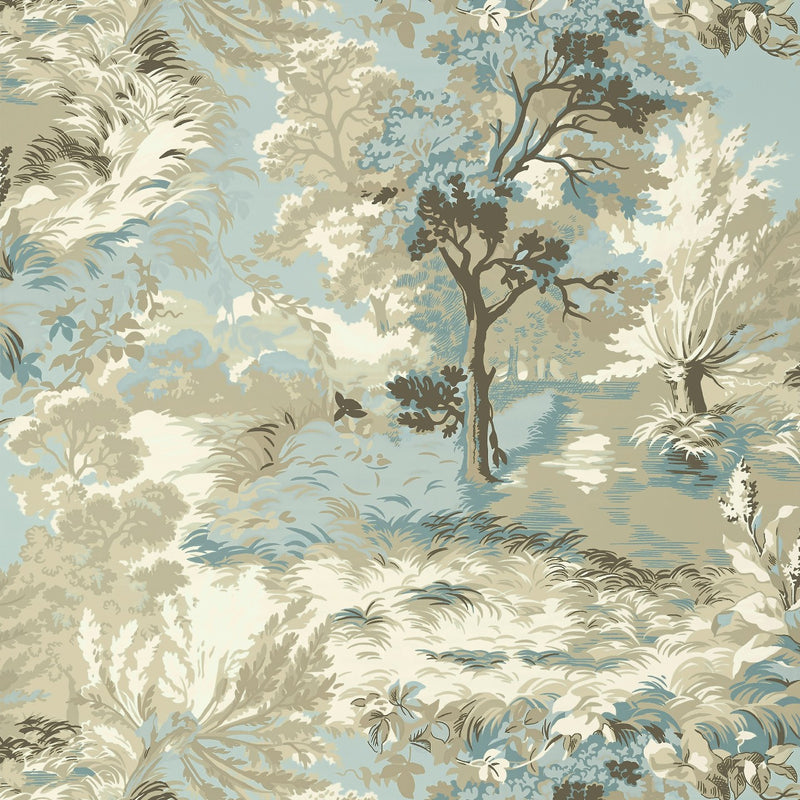 T10865 Lincoln Toile Heritage Wallpaper by Thibaut