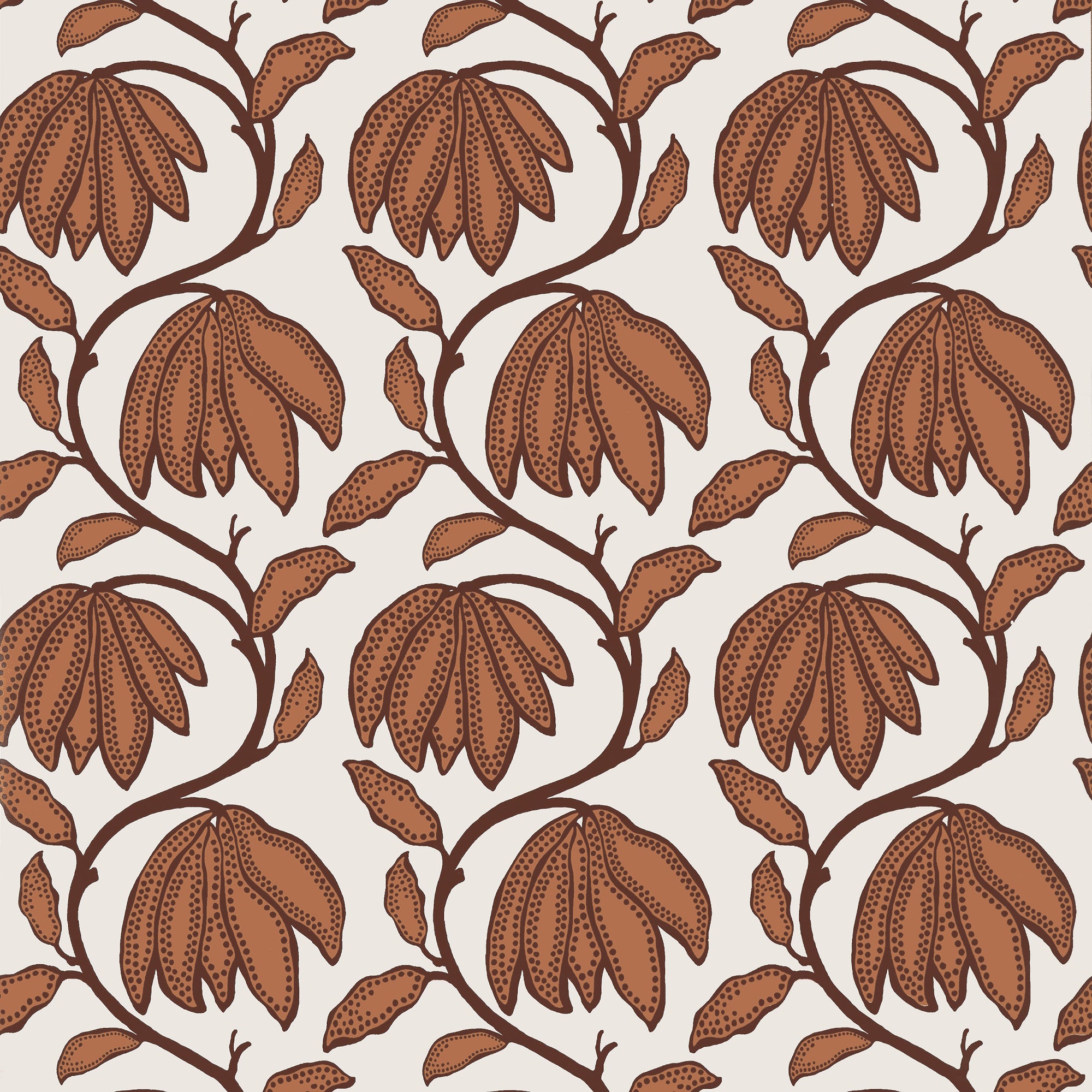 T12006 Desert Flower Ochre Vista Wallpaper by Thibaut
