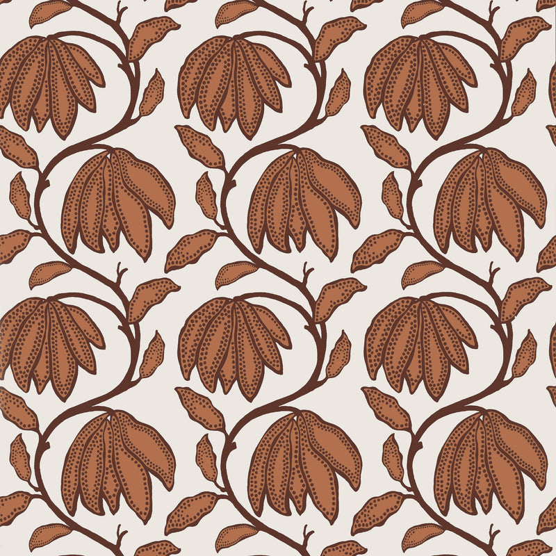 T12006 Desert Flower Ochre Vista Wallpaper by Thibaut