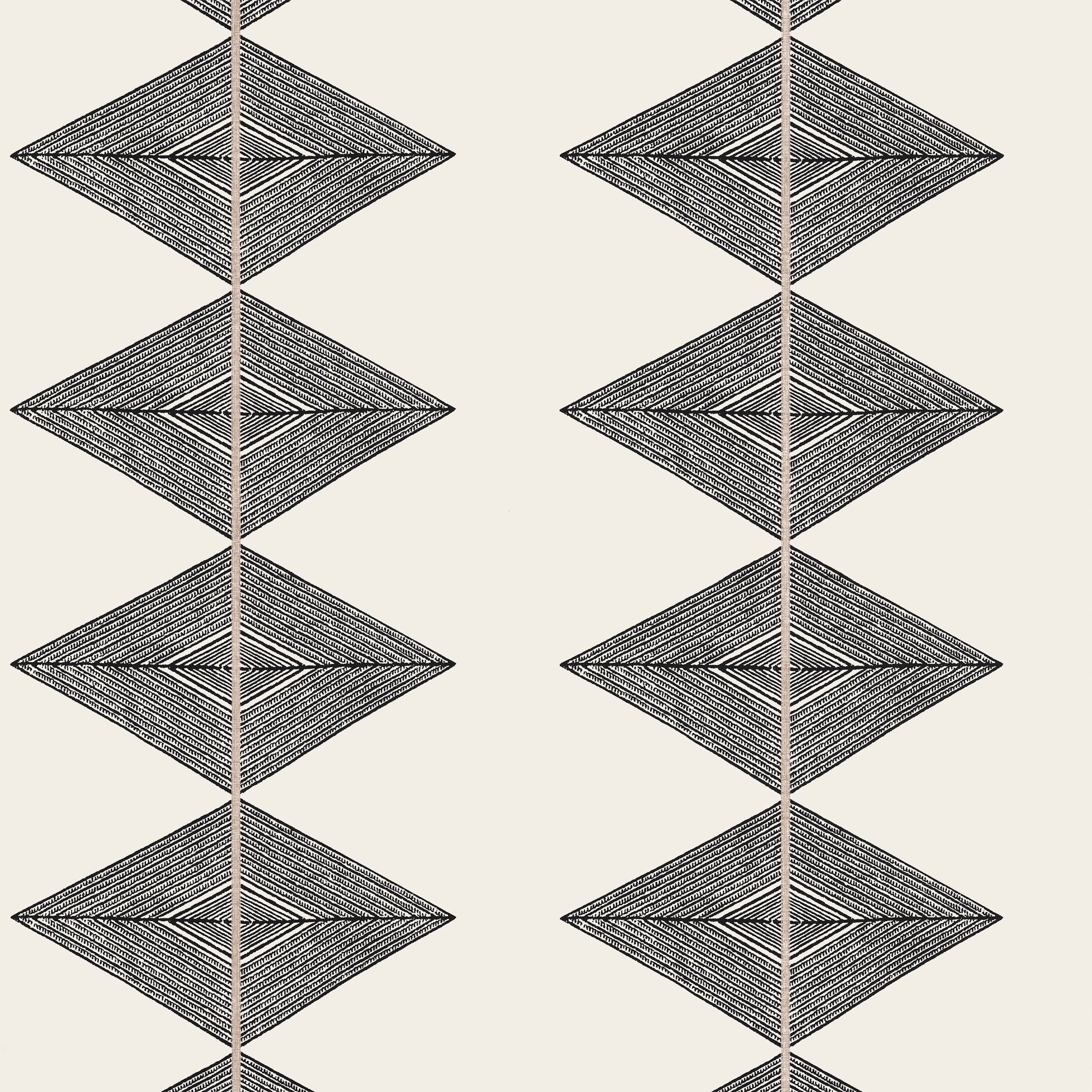 T12015 Reflection Basalt Black Vista Wallpaper by Thibaut