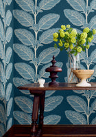 T12036 Lacinato Mineral Vista Wallpaper by Thibaut