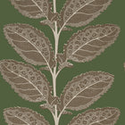 Lacinato Wild Sage Vista Wallpaper by Thibaut