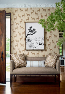 T12063 Bucks Camel Vista Wallpaper by Thibaut