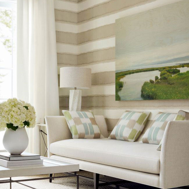 Mizu Stripe Modern Resource 3 Wallpaper by Thibaut