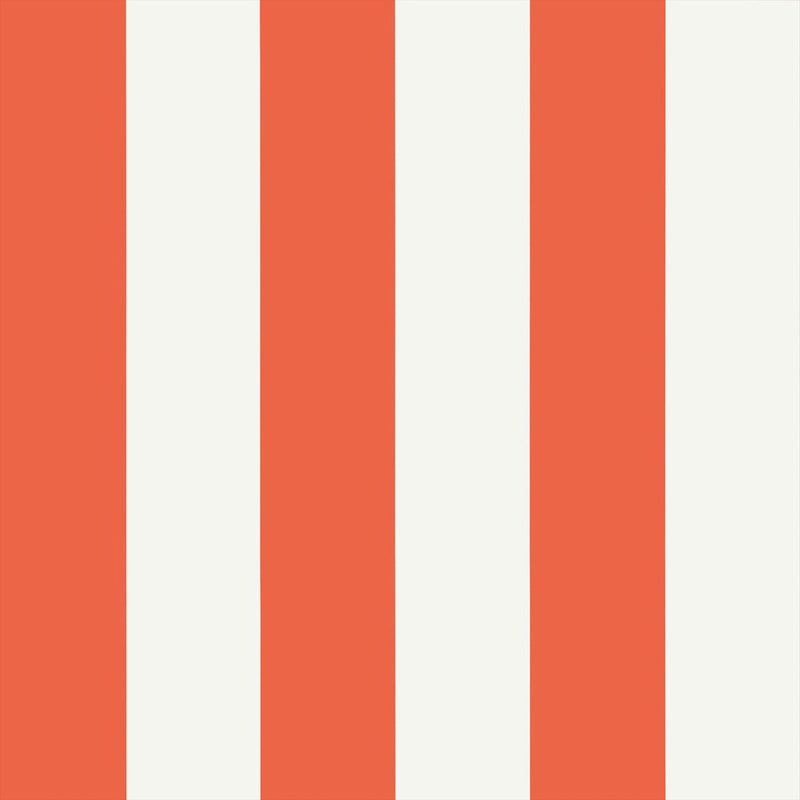 T13133 Summer Stripe Summer House Coral Wallpaper by Thibaut