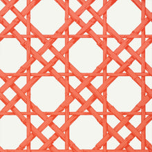 T13142 Cyrus Cane Summer House Coral Wallpaper by Thibaut