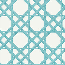 T13143 Cyrus Cane Summer House Turquoise Wallpaper by Thibaut