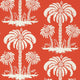 Palm Island Summer House Coral Wallpaper by Thibaut