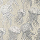 Jelly Fish Summer House Silver on Beige Wallpaper by Thibaut