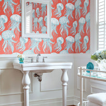 Jelly Fish Summer House Wallpaper by Thibaut