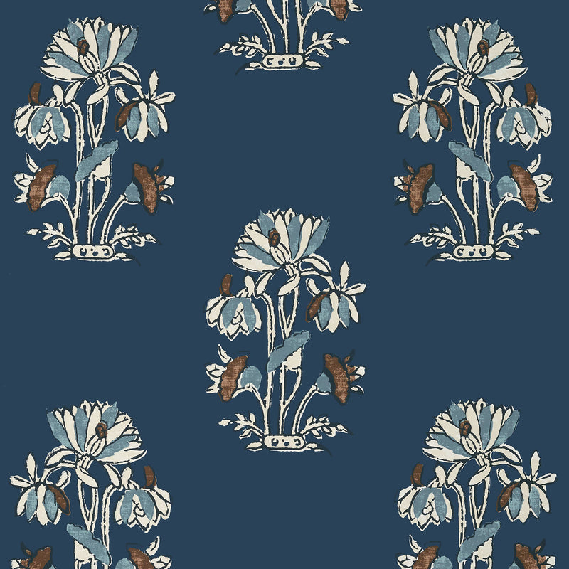 T13203 Lily Flower Mesa Wallpaper by Thibaut