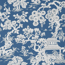 T13306 Japanese Garden Pavilion Wedgewood Wallpaper by Thibaut