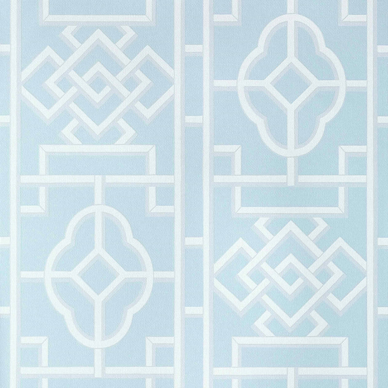 T13311 Gateway Pavilion Spa Blue Wallpaper by Thibaut
