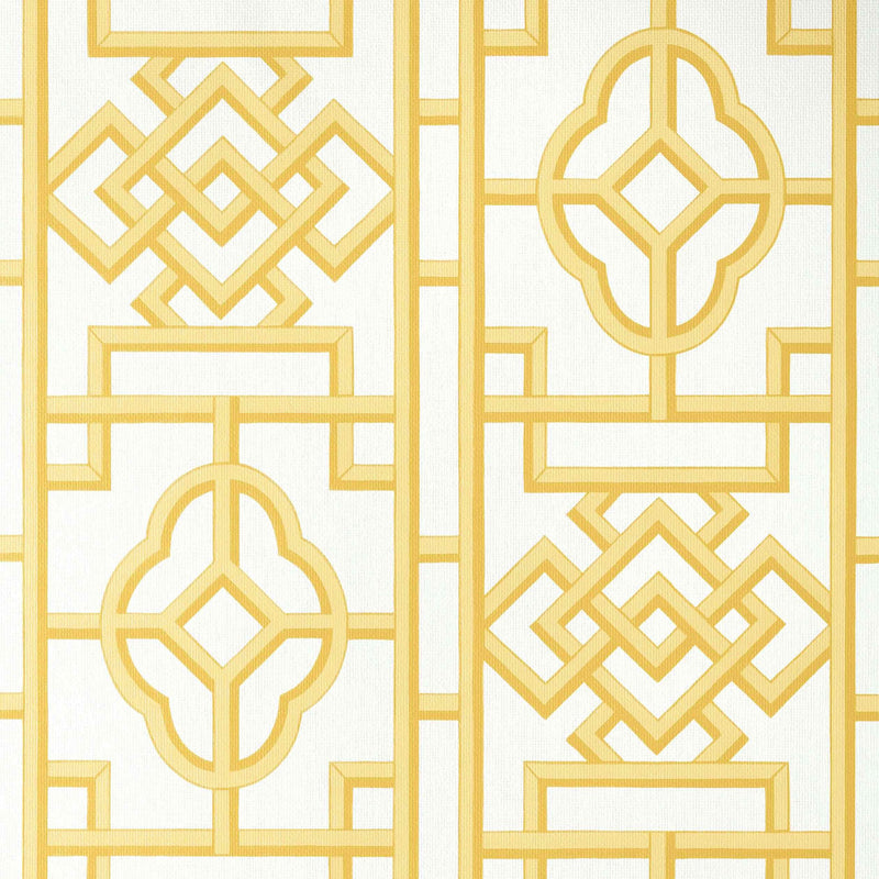T13312 Gateway Pavilion Yellow Wallpaper by Thibaut