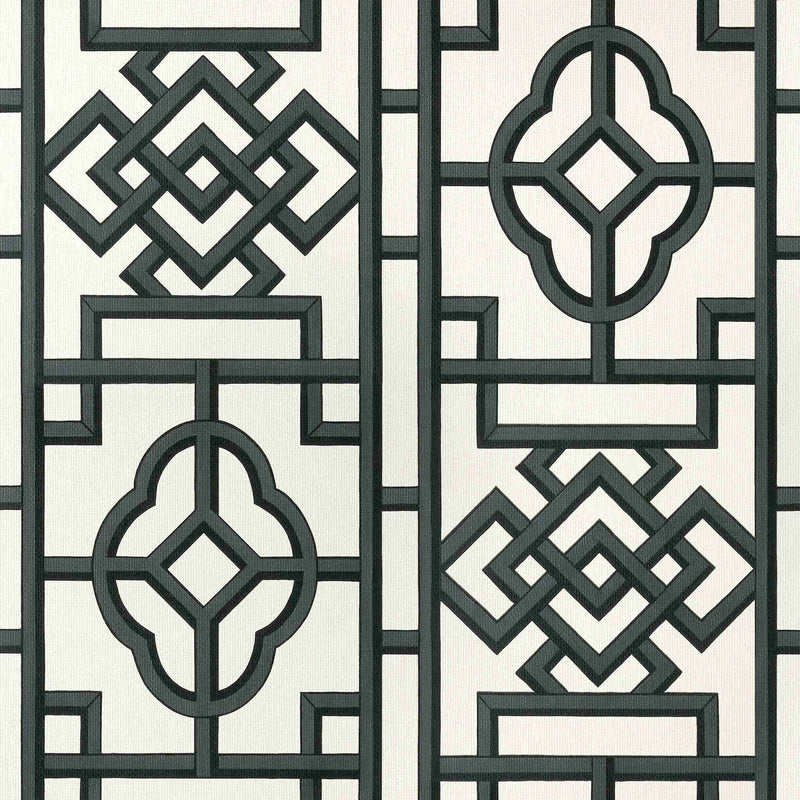 T13315 Gateway Pavilion Black Wallpaper by Thibaut