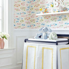 Clear Clouds Pavilion Wallpaper by Thibaut