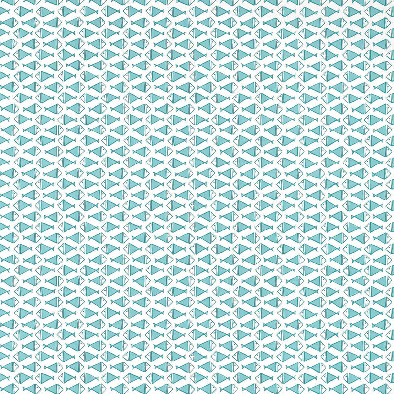 T13326 Pisces Pavilion Turquoise Wallpaper by Thibaut