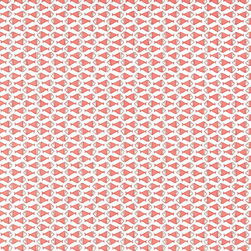 T13329 Pisces Pavilion Coral Wallpaper by Thibaut