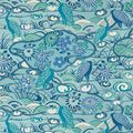 Heron Stream Pavilion Turquoise Wallpaper by Thibaut