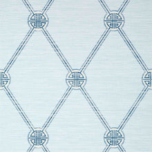 T13350 Turnberry Trellis Pavilion Spa Blue Wallpaper by Thibaut