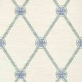 Turnberry Trellis Pavilion Beige and Green Wallpaper by Thibaut