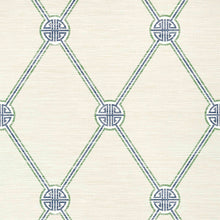 T13352 Turnberry Trellis Pavilion Beige and Green Wallpaper by Thibaut