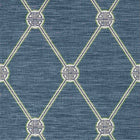 T13354 Turnberry Trellis Pavilion Navy Wallpaper by Thibaut
