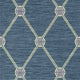 Turnberry Trellis Pavilion Navy Wallpaper by Thibaut